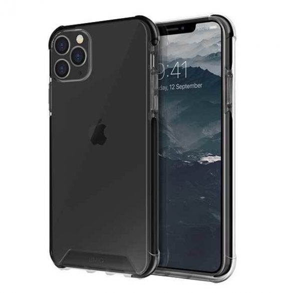 Carcasa UNIQ etui Combat iPhone 11 Pro Max negru de fum/czarny