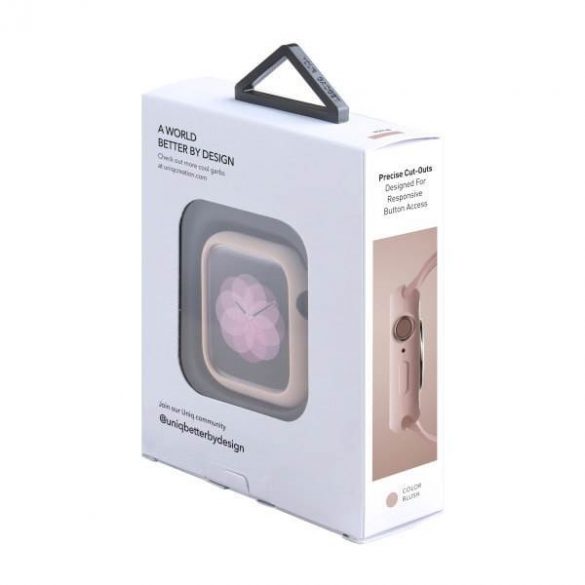 UNIQ și Lino Apple Watch Series 4/5/6/SE 44mm. różowy/roz fard de obraz