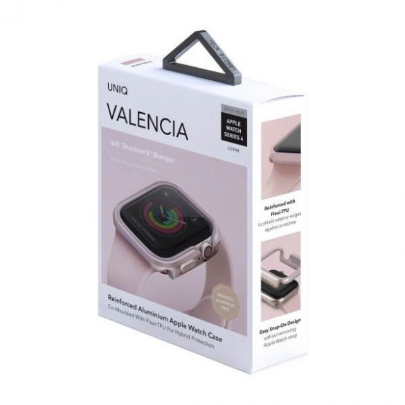 UNIQ și Valencia Apple Watch Series 4/5/6/SE 40mm. różowo-złoty/blush gold roz