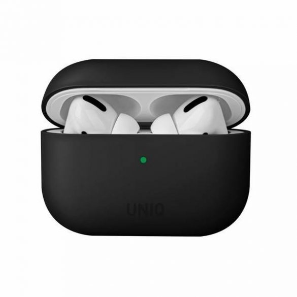 UNIQ etui Lino AirPods Pro Husă neagră din silicon czarny/ink