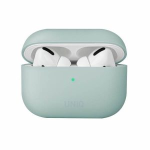 Carcasă UNIQ și Lino AirPods Pro din silicon miętowy/verde mentă