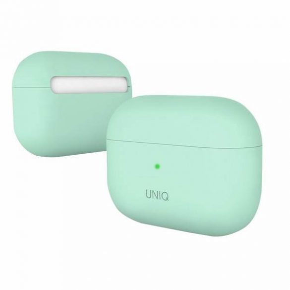 Carcasă UNIQ și Lino AirPods Pro din silicon miętowy/verde mentă