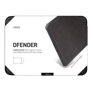 Husa UNIQ etui Dfender laptop Sleeve 16" czarny/carbon negru