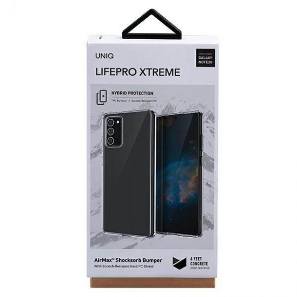 Carcasă UNIQ etui LifePro Xtreme Samsung Note 20 N980 przezroczysty/crystal clear