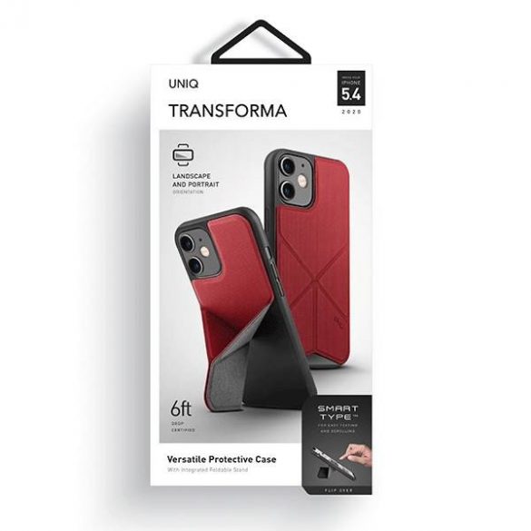 Husa UNIQ etui Transforma iPhone 12 mini 5,4" czerwony/roșu coral