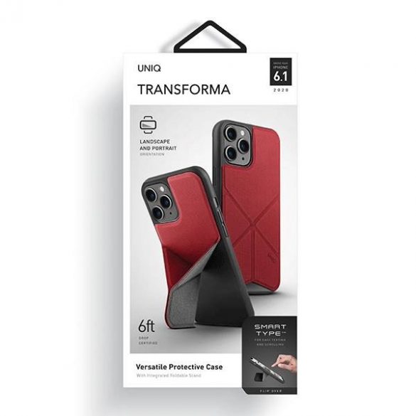 Husa UNIQ etui Transforma iPhone 12/12 Pro 6,1" czerwony/coral red