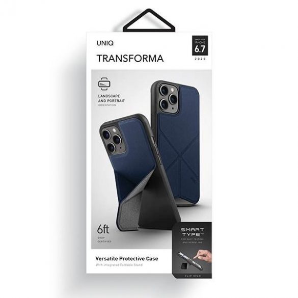 Carcasa UNIQ etui Transforma iPhone 12 Pro Max 6,5" niebieski/albastru electric