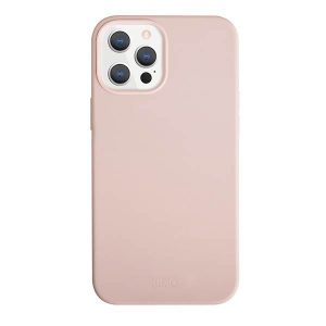 Carcasă antimicrobiană UNIQ Lino Hue pentru iPhone 12 Pro Max 6,7" rożowy/roz blush