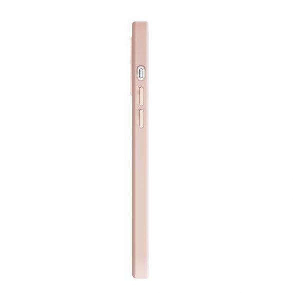 Carcasă antimicrobiană UNIQ Lino Hue pentru iPhone 12 Pro Max 6,7" rożowy/roz blush