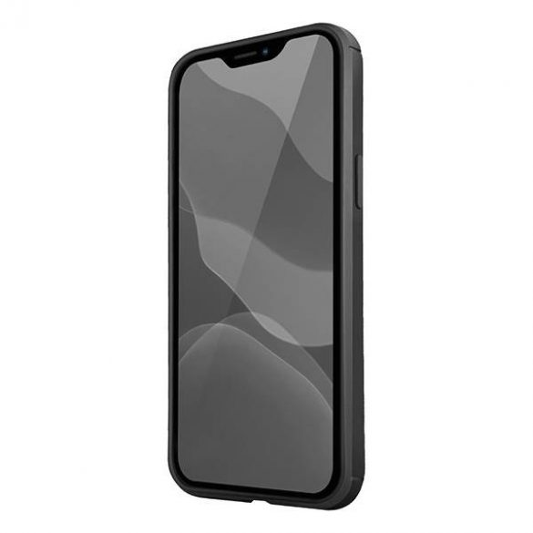 Husă UNIQ etui Hexa iPhone 12 Pro Max 6,7" neagră neagră/midnight