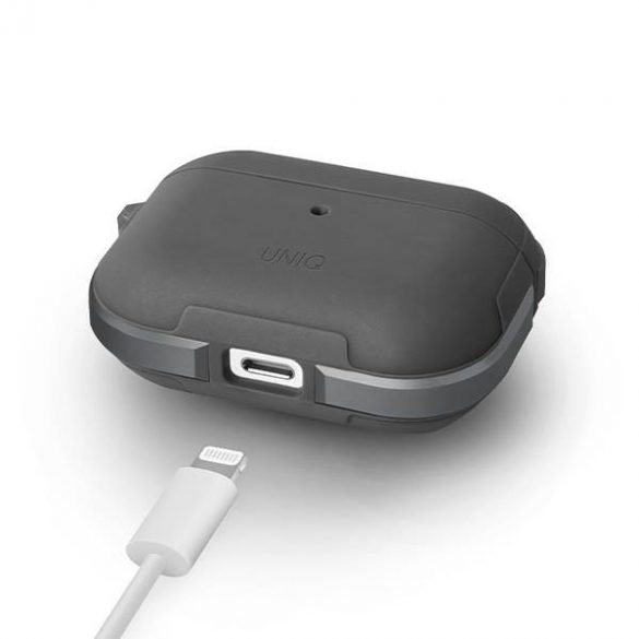 UNIQ Husă Valencia AirPods Pro gri/gunmetal gri Antimicrobial