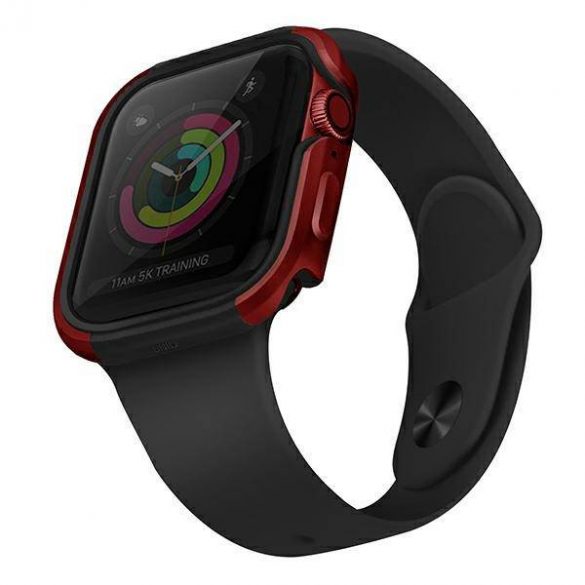 UNIQ și Valencia Apple Watch Series 4/5/6/SE 44mm. czerwony/roșu crimson