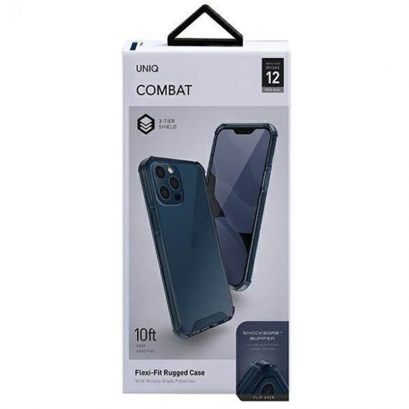 Carcasa UNIQ etui Combat iPhone 12 Pro Max 6,7" niebieski/albastru nautic