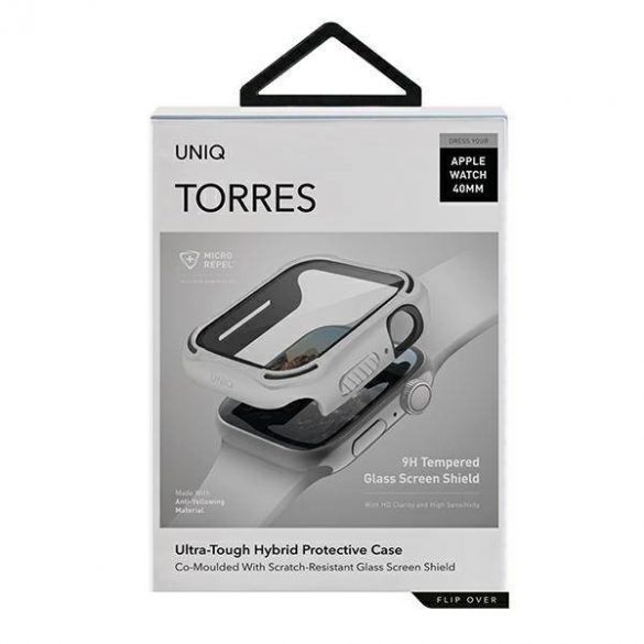 UNIQ și Torres Apple Watch Series 4/5/6/SE 40mm. biały/porumbel alb