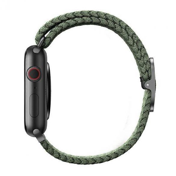 UNIQ pasek Aspen Apple Watch 40/38/41mm Seria 1/2/3/4/5/6/7/8/9/SE/SE2 Zielony împletit/verde chiparos