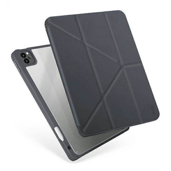 Carcasa UNIQ etui Moven iPad Pro 11" (2021/2020) antimicrobian szary/gri cărbune