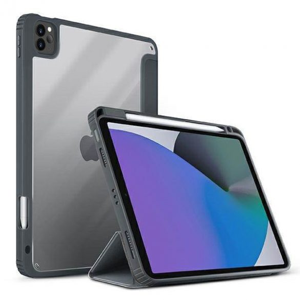 Carcasa UNIQ etui Moven iPad Pro 11" (2021/2020) antimicrobian szary/gri cărbune