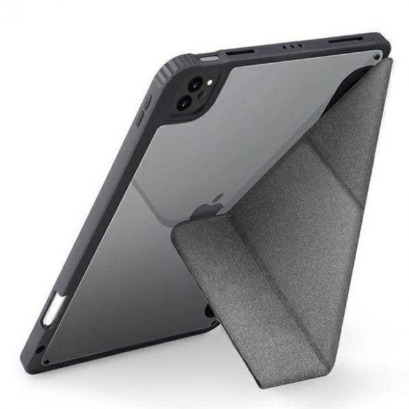 Carcasa UNIQ etui Moven iPad Pro 11" (2021/2020) antimicrobian szary/gri cărbune