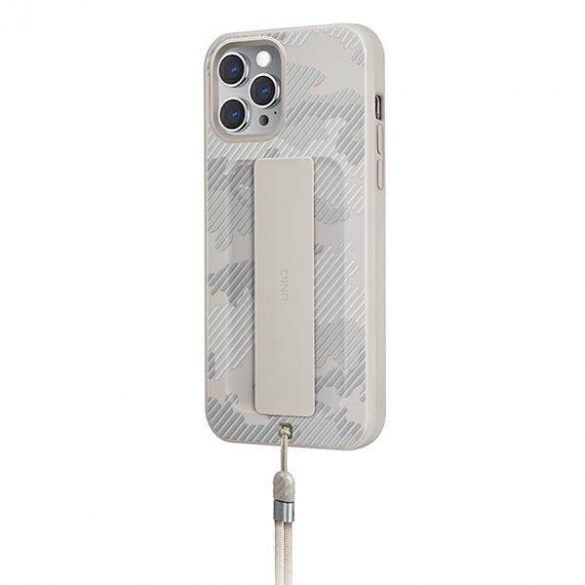 UNIQ etui Heldro iPhone 12 Pro Max 6,7" beżowy moro/ivory camo Husă antimicrobiană