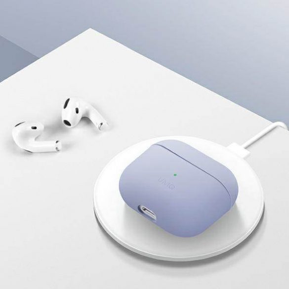 UNIQ și Lino AirPods 3 gen. Carcasă din silicon szary/gri cenușă