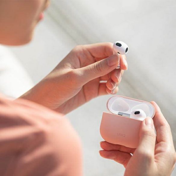 UNIQ și Lino AirPods 3 gen. Carcasă din silicon różowy/roz