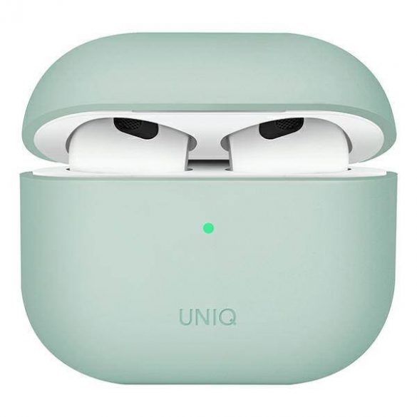 UNIQ și Lino AirPods 3 gen. Carcasă din silicon zielony/verde mentă