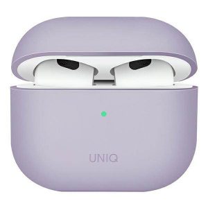 UNIQ și Lino AirPods 3 gen. Carcasă din silicon lawendowy/lavandă