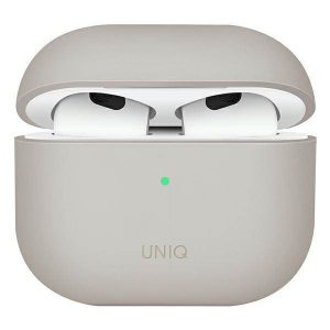 UNIQ și Lino AirPods 3 gen. Carcasă din silicon beżowy/bej