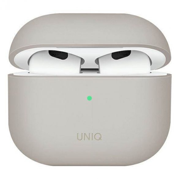 UNIQ și Lino AirPods 3 gen. Carcasă din silicon beżowy/bej