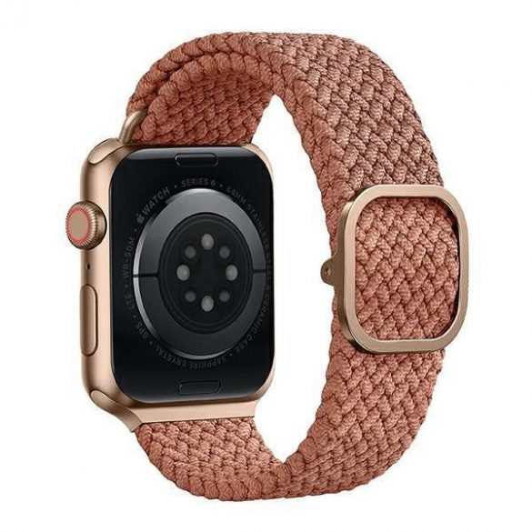 UNIQ pasek Aspen Apple Watch 44/42/45 mm Seria 1/2/3/4/5/6/7/8/9/SE/SE2 împletit różowy/roz grapefruit