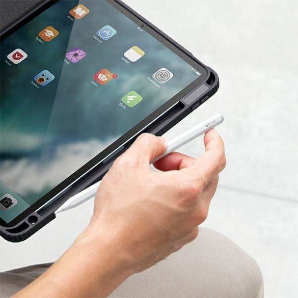 UNIQ Husă Moven iPad Pro 12,9" (2021)Husăantimicrobiană gri / gri cărbune