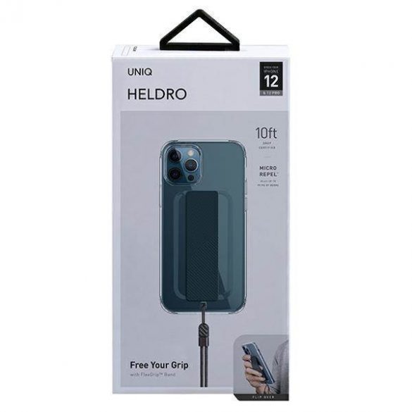 UNIQ etui Heldro iPhone 12/12 Pro 6,1" carcasă antimicrobiană transparentă