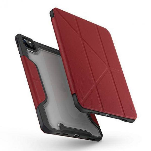 Carcasă UNIQ etui Trexa iPad Pro 11" 2021/2020 antimicrobian czerwony/roșu