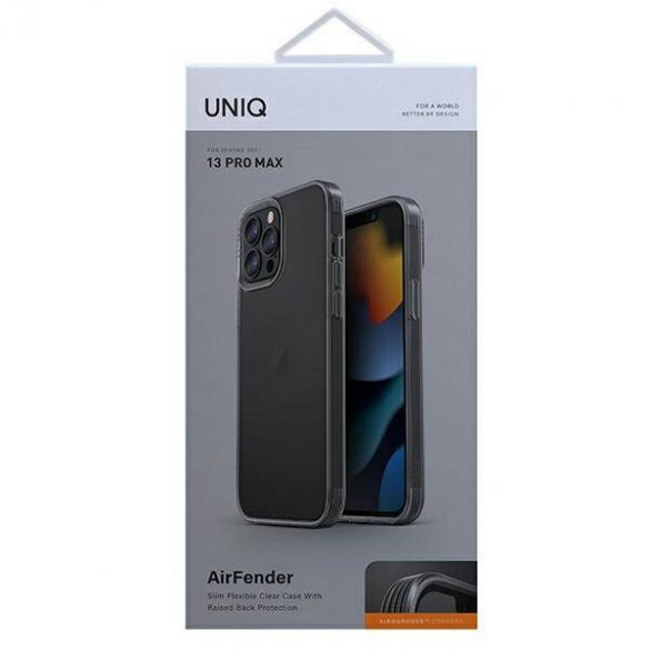 Husă UNIQ etui Air Fender iPhone 13 Pro Max 6,7" szary/gri afumat