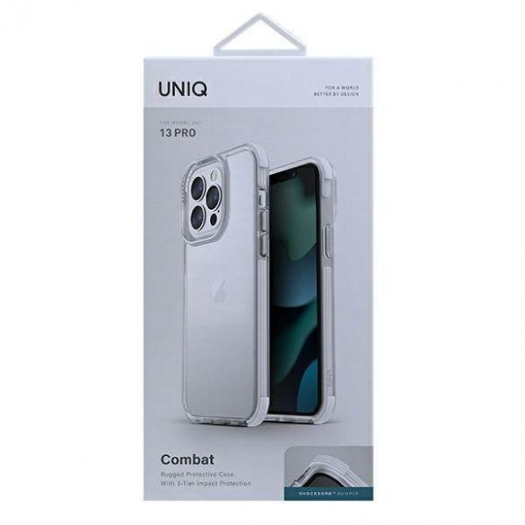 Husă UNIQ etui Combat pentru iPhone 13 Pro / 13 6,1" biały/alb