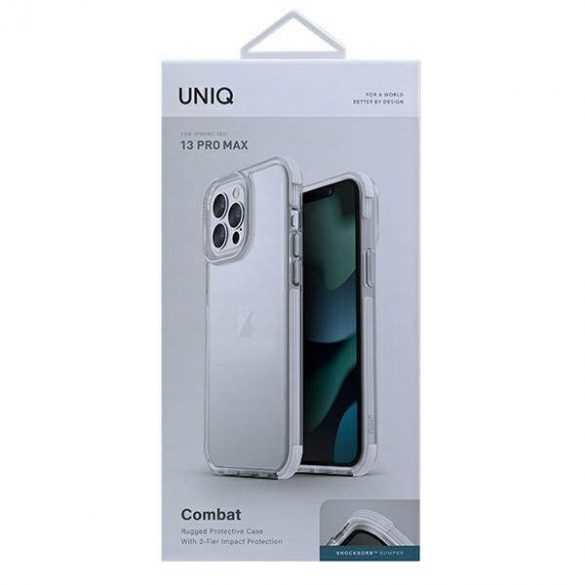 Husa UNIQ etui Combat iPhone 13 Pro Max 6,7" biały/alb