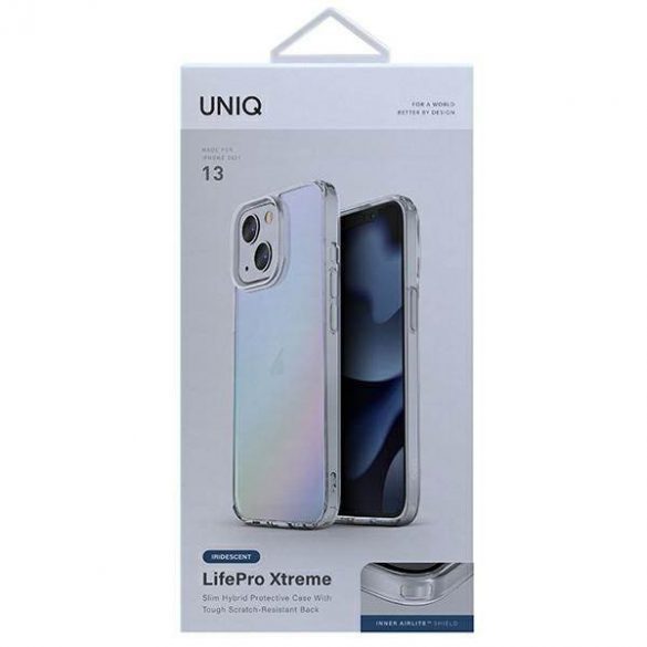 UNIQ Husă LifePro Xtreme iPhone 13 / 14 / 15 6,1" opal/iridescent