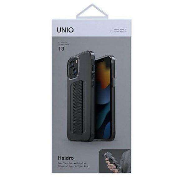 UNIQ etui Heldro iPhone 13 / 14 / 15 6,1" dymny/fum