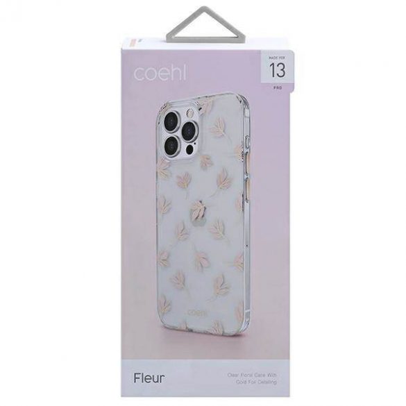 Carcasa UNIQ etui Coehl Fleur pentru iPhone 13 Pro / 13 6,1" rożowy/roz blush