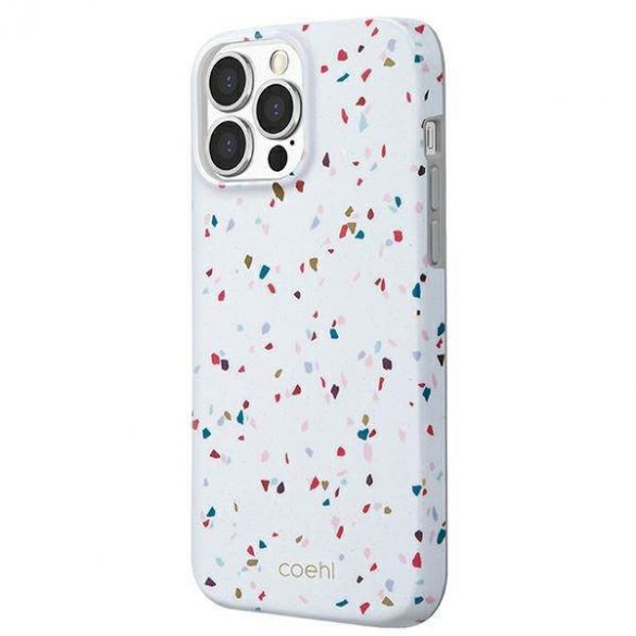 Carcasa UNIQ etui Coehl Terrazzo iPhone 13 Pro / 13 6,1" biały/alb natural