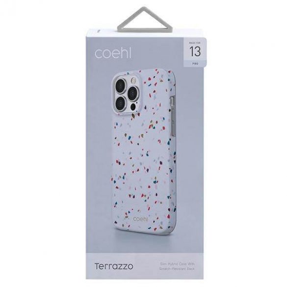 Carcasa UNIQ etui Coehl Terrazzo iPhone 13 Pro / 13 6,1" biały/alb natural