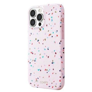 UNIQ etui Coehl Terrazzo husă pentru iPhone 13 Pro / 13 6,1" rożowy/roz blush