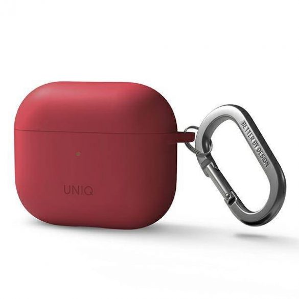 UNIQ etui Nexo AirPods 3 gen + cârlige pentru urechi Husă din silicon/coral