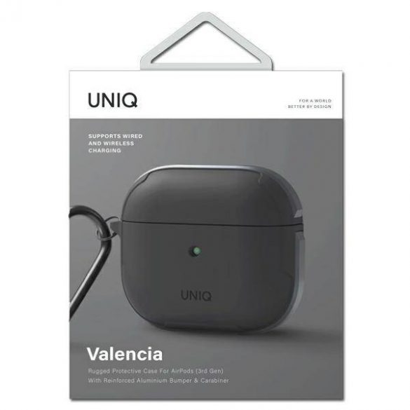 UNIQ etui Valencia AirPods 3 szary/gri Antimicrobian