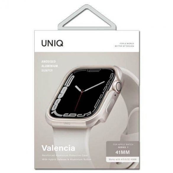 UNIQ și Valencia Apple Watch Series 4/5/6/7/8/9/SE/SE2 40/41mm. lumina stelelor