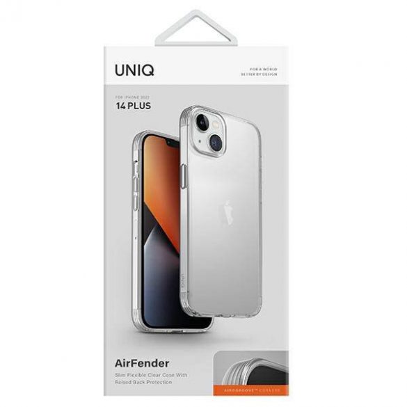 UNIQ etui Air Fender iPhone 14 Plus / 15 Plus 6.7" nud transparent