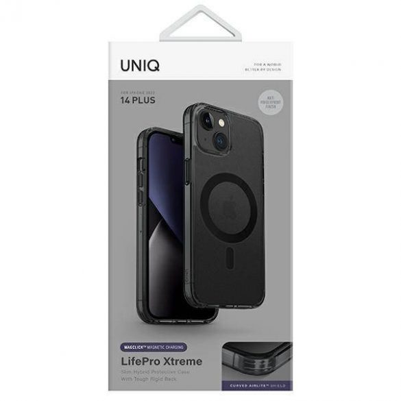 UNIQ etui LifePro Xtreme iPhone 14 Plus / 15 Plus 6.7" Magclick Încărcare czarny/frod smoke