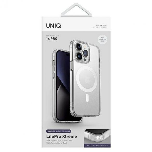 UNIQ etui LifePro Xtreme iPhone 14 Pro 6,1" Magclick Charging przeźroczysty/frost clear case