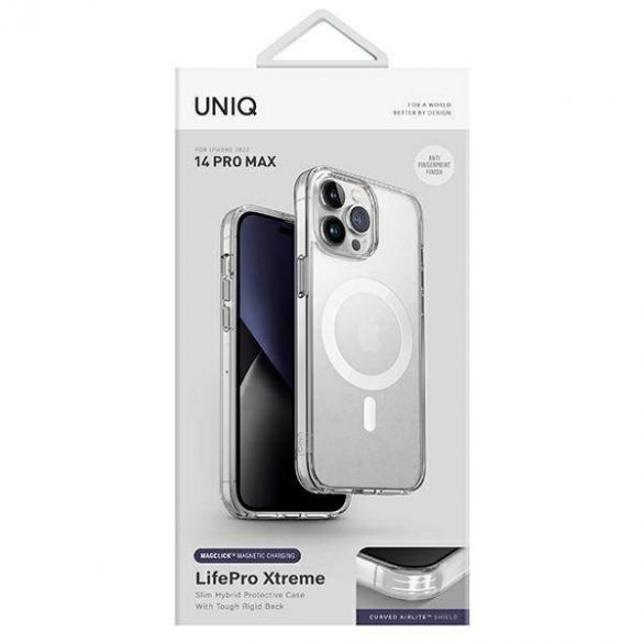 UNIQ etui LifePro Xtreme iPhone 14 Pro Max 6,7"Magclick Carcasă przeźroczysty/frost transparent