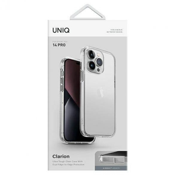 Husă transparentă UNIQ etui Clarion iPhone 14 Pro 6,1" Przeźroczysty/Lucent